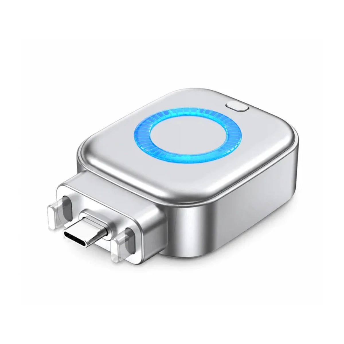 Brzi usb c adapter za punjenje sa plavim led prstenom