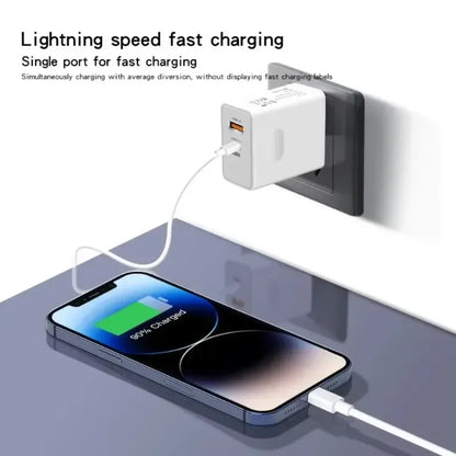 Punjenje pametnog telefona brzim zidnim punjacem 120W