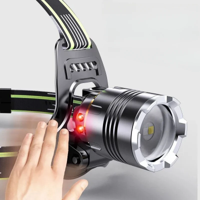 Snazna LED ceona lampa visoki lumeni sa senzorom pokreta za hands-free paljenje i gasenje idealna za rad i sport