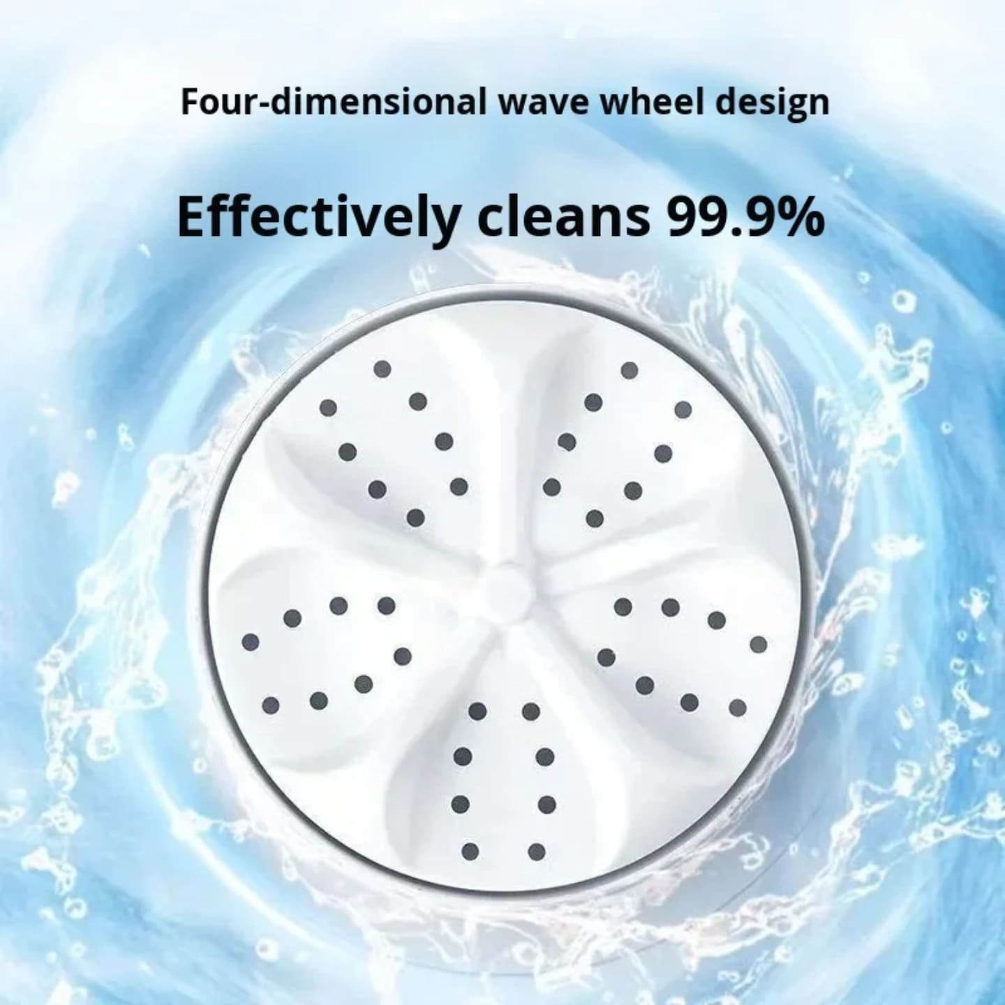 Detaljan prikaz unutrasnjosti bubnja sa cetvorodimenzionalnim talasnim dizajnom za dubinsko ciscenje.