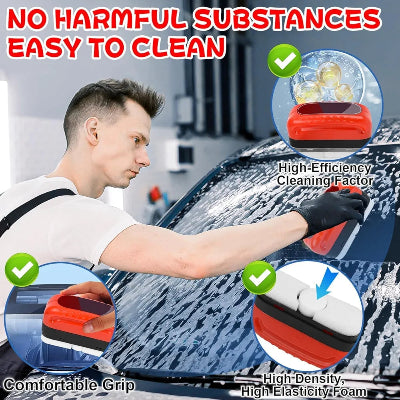 Cistac za sofersajbne bez stetnih supstanci, jednostavan za upotrebu. Ergonomski dizajn, visoka efikasnost ciscenja i sundjer visoke gustine za auto staklo.