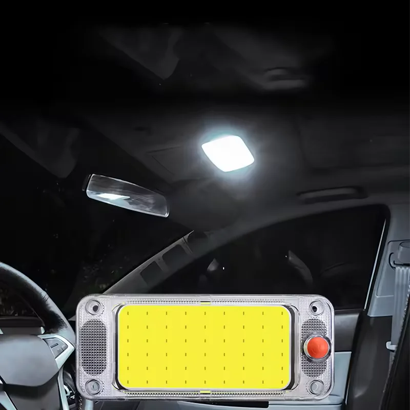 COB led kabinska lampa koja osvetljava unutrasnjost automobila nocu