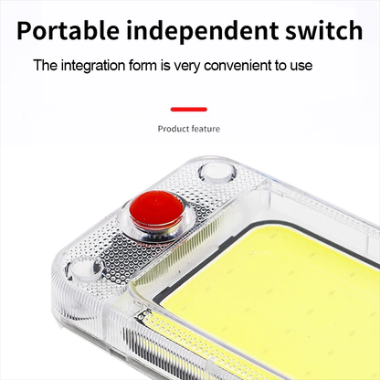 Detalj COB led lampe sa integrisanim crvenim prekidacem