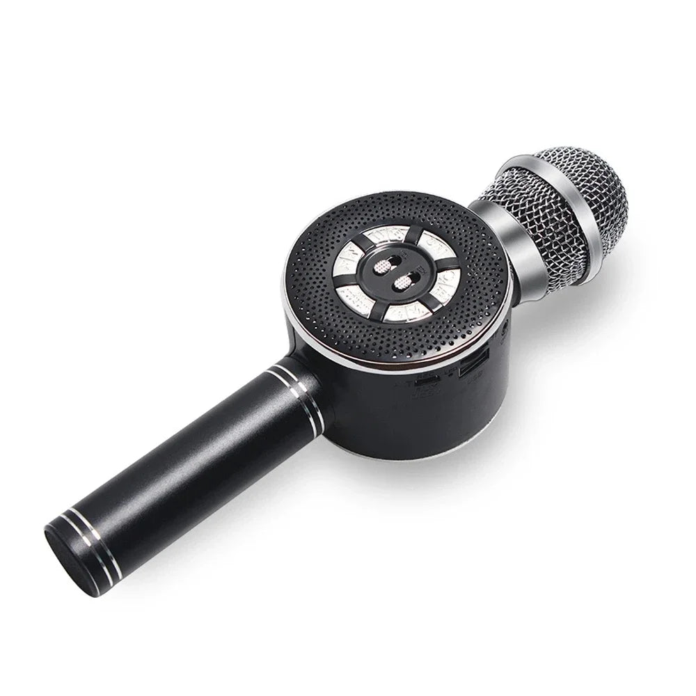 Crni bezicni karaoke mikrofon WS669 sa ugrajenim zvucnikom