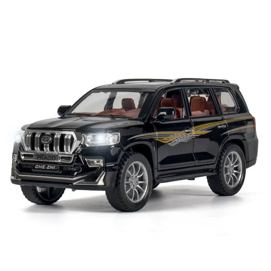 crni metalni auto toyota prado model 1 24