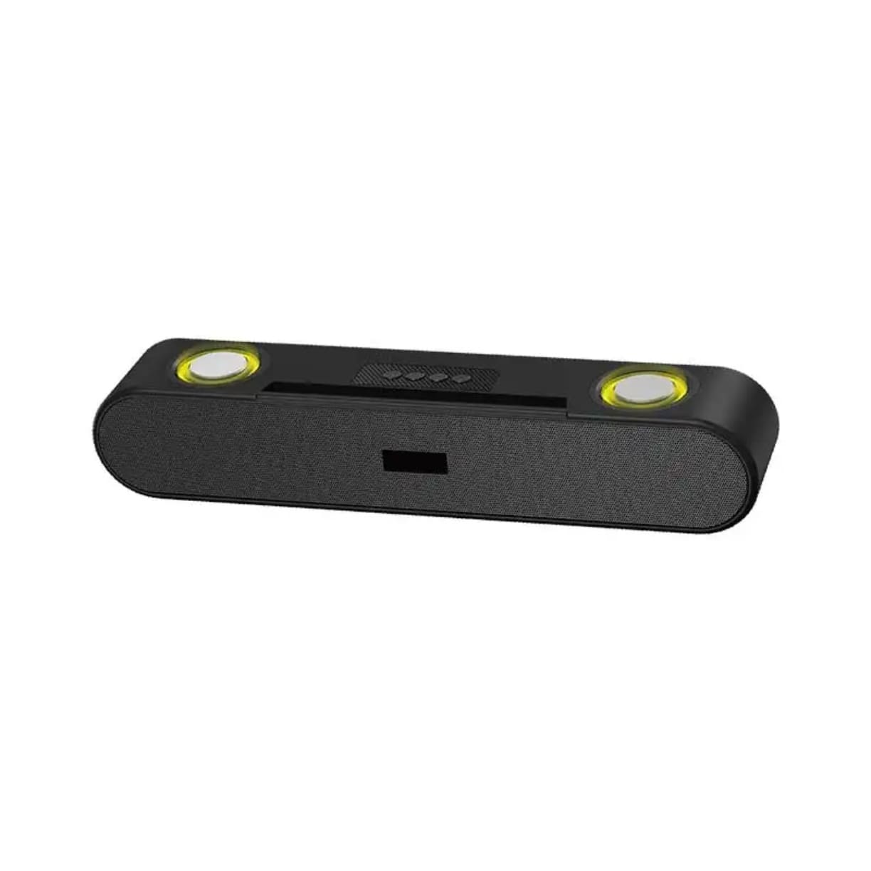 Crni wireless soundbar zvučnik sa LED osvetljenjem