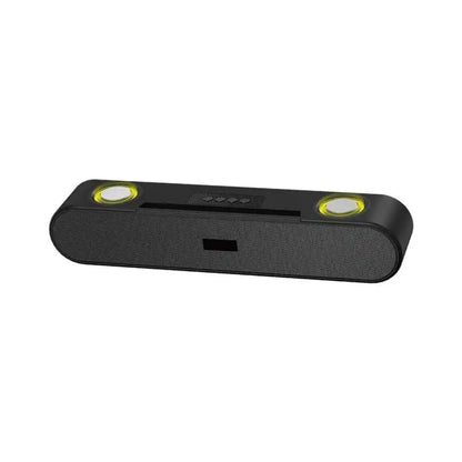 Crni wireless soundbar zvučnik sa LED osvetljenjem