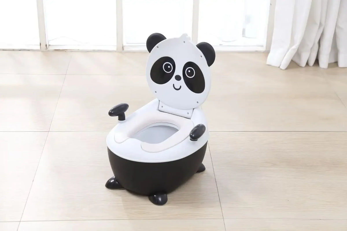 decija nosa panda sa visokim naslonom i ruckama na podu