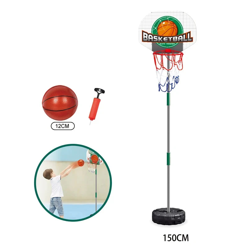 Set deciji kosarkaski kos 150 cm sa loptom 12 cm i pumpom