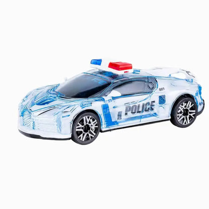 Plavi deciji policijski policijski auto igracka sa rotacijom
