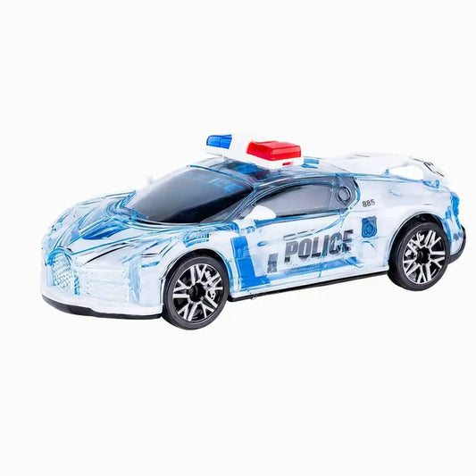 Plavi deciji policijski policijski auto igracka sa rotacijom