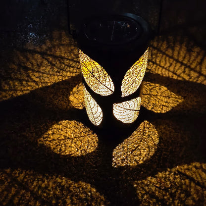 Dekorativna solarna LED lampa koja pravi efektne senke listova