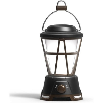 Retro lampa za kampovanje sa rucicom za nosenje. Kvalitetan materijal i elegantan dizajn.