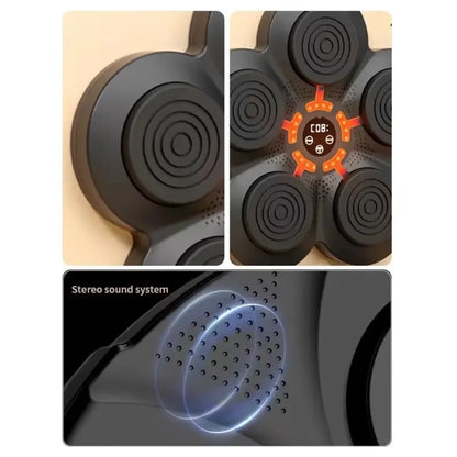 Detalji kruznih meta i zvucnika na boks muzickoj tabli