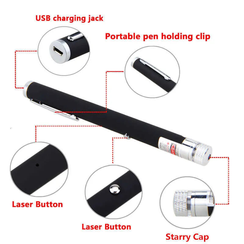 Detaljan prikaz USB ulaza za punjenje i dugmeta za paljenje lasera