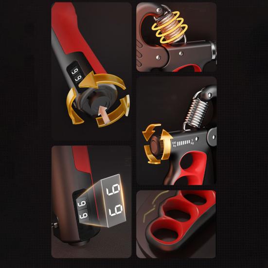 detalji podesivog stiskaca za ruku i opruge