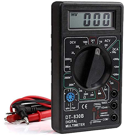 Digitalni multimetar DT-830B sa prikljucnim sondama. Kompaktan alat za merenje elektricnih velicina.