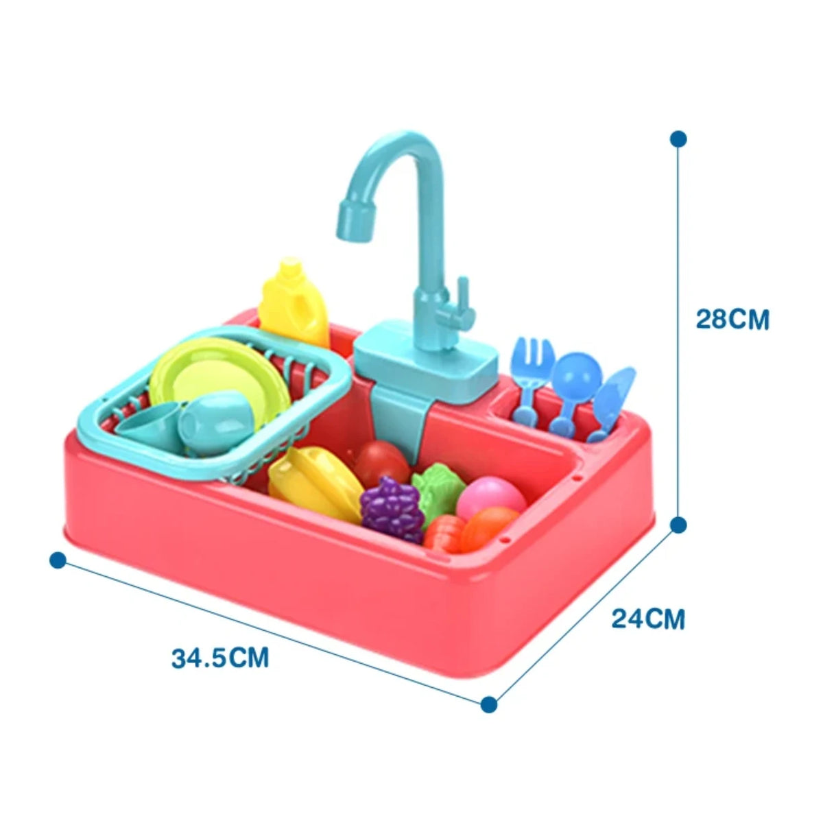 Dimenzije decije sudopere sa pumpom i priborom