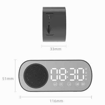 Dimenzije digitalnog sata budilnika sa zvucnikom 116 x 51 x 33 mm