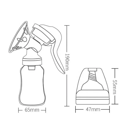 dimenzije-delova-elektricne-pumpice-za-dojenje-flasice-i-levka-za-izmlazavanje-majcinog-mleka-od-plastike