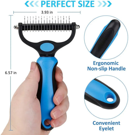 Dimenzije i ergonomska drska dvostranog ceslja za ljubimce