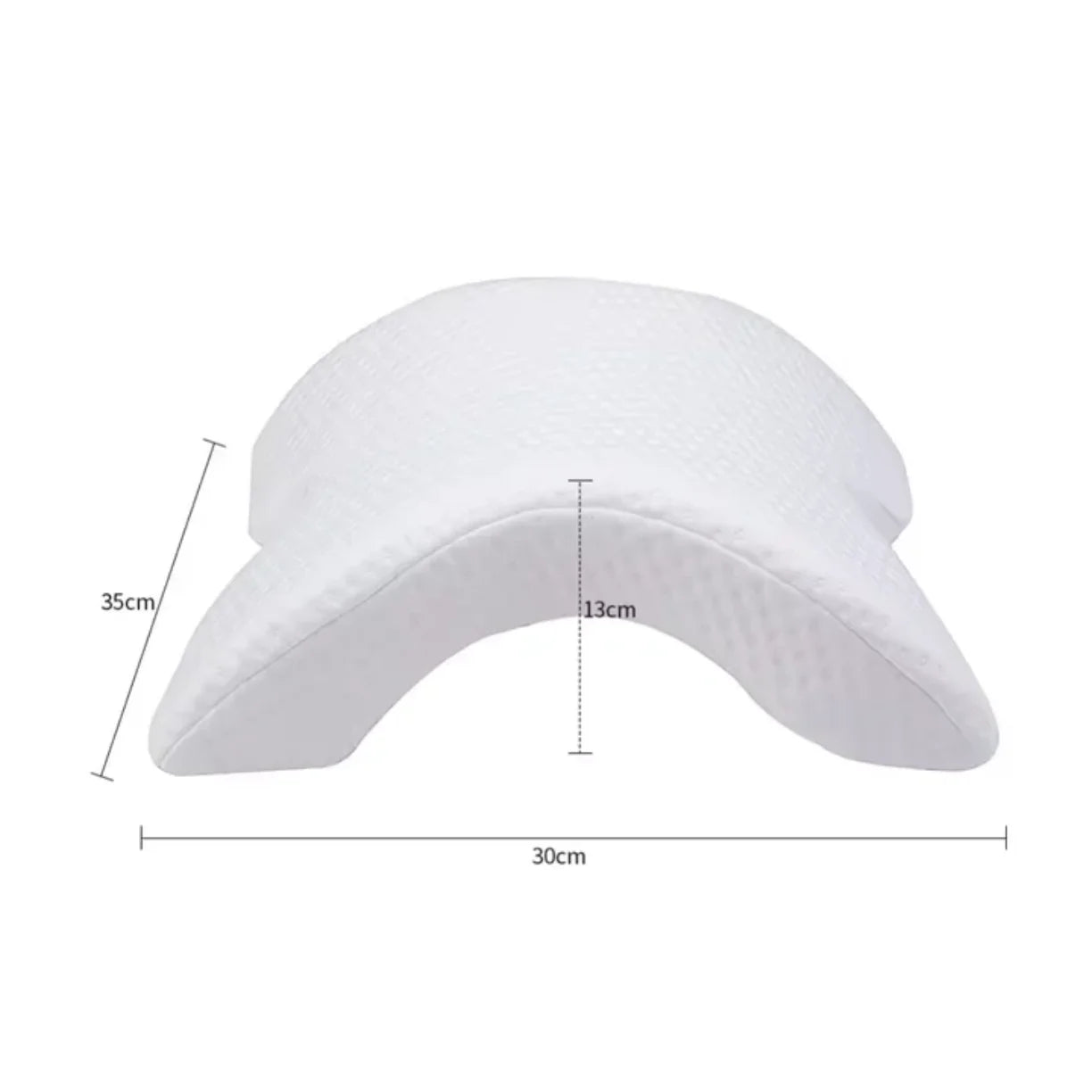 Dimenzije ergonomskog jastuka sa tunelom za ruku 35x30x13 cm