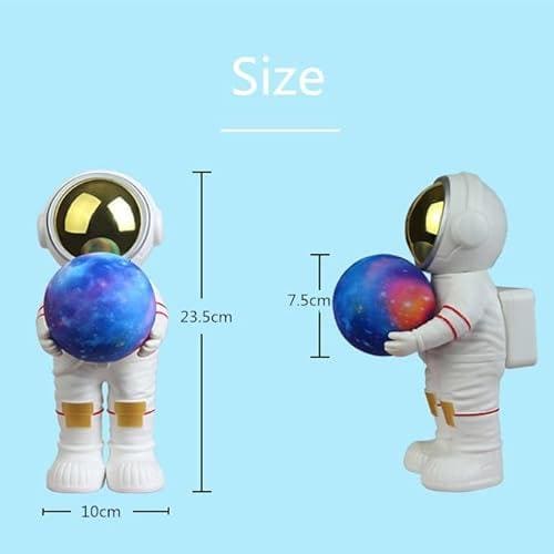 Prikaz visine od 23.5 cm i sirine astronaut lampe za radni sto ili policu