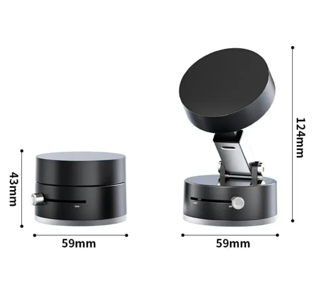 Dimenzije magnetnog drzaca za telefon sa vakum postoljem u mm