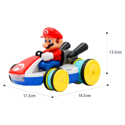 tehnicke dimenzije mario kart automobila duzina i visina igracke prilagodjene za igru u kuci i napolju