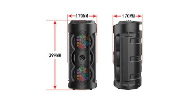 dimenzije prenosivog bluetooth zvucnika visina i sirina za laksi transport
