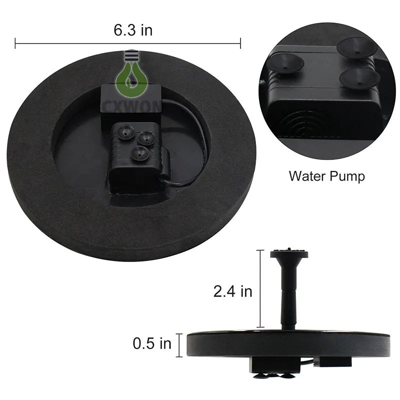 dimenzije solarne fontane i vodene pumpe za bastu