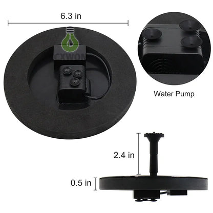 dimenzije solarne fontane i vodene pumpe za bastu