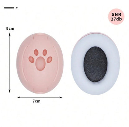 Dimenzije stitnika za usi za bebe, 9x7cm, SNR 27dB, roze, zastita sluha beba, bebi oprema, sigurni, udobni.