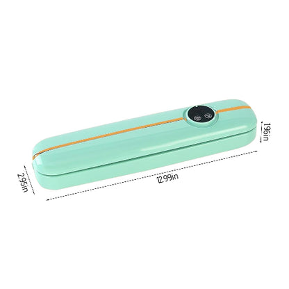 Dimenzije vakum pakerice za hranjenje. Kompaktna vakum masina za kuhinju. Prakticne dimenzije vakumirke. Lako skladistenje.