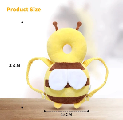 tehnicki prikaz dimenzija zastitnog ranca sirine 19cm i visine 35cm idealno za bebe uzrasta od pet meseci do tri godine