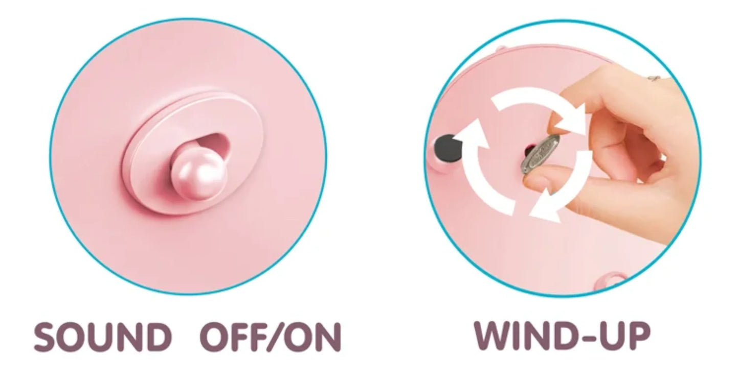 Dno muzicke kutije flamingo sa prekidacem i kljucem za navijanje