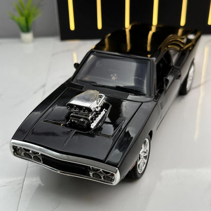 dodge charger 1970 detaljan prikaz motora hromirani delovi kolekcionarski primerak auta
