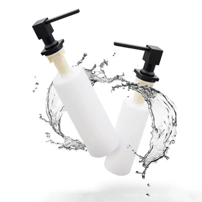 dozatori sapuna za kuhinju i kupatilo. Crni dispenzeri za tecni sapun. Kvalitetni dozatori za sudoperu i lavabo. 