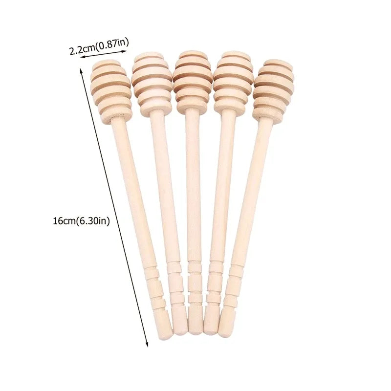 drvena kasicica za med dimenzije 16cm set 5 komada prirodno drvo