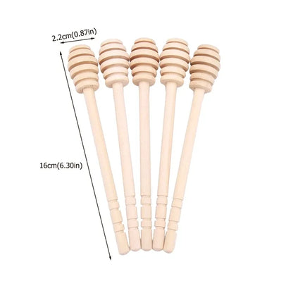 drvena kasicica za med dimenzije 16cm set 5 komada prirodno drvo