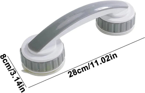  Detaljne dimenzije vakuumskog drzaca za kupatilo: duzina 28cm, precnik vakuma 8cm.