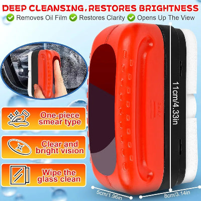 Dubinsko ciscenje i vracanje sjaja staklu automobila. Uklanja uljni film, poboljsava vidljivost i cisti staklene povrsine. Ergonomski dizajniran cistac za auto staklo.