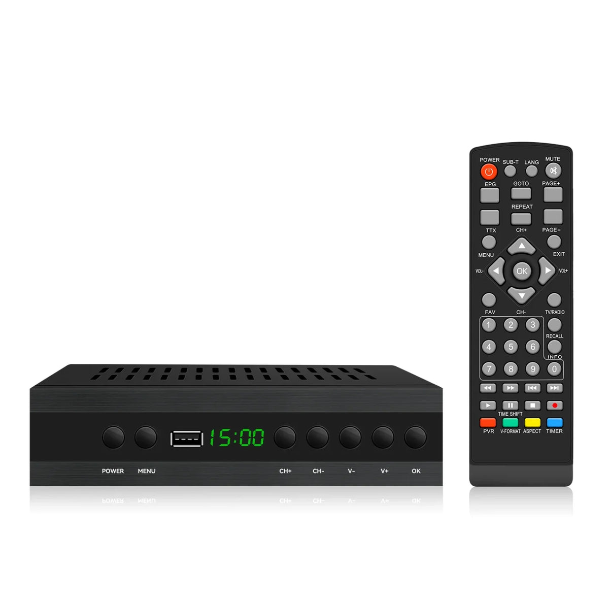 DVB T2 risiver sa detaljnim daljinskim upravljacem