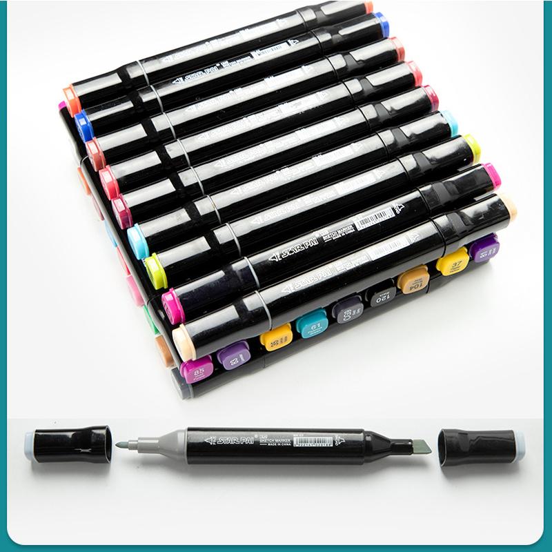 Dvostrani alkoholni markeri za crtanje sa 168 razlicitih boja