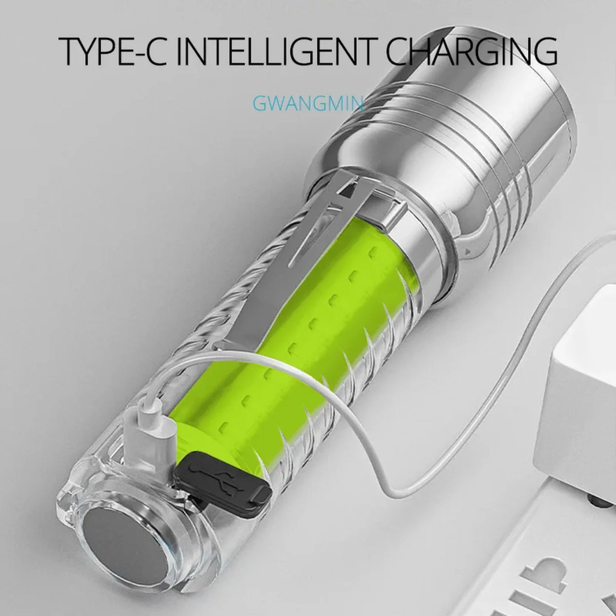 Punjiva dzepna LED lampa sa USB C punjenjem