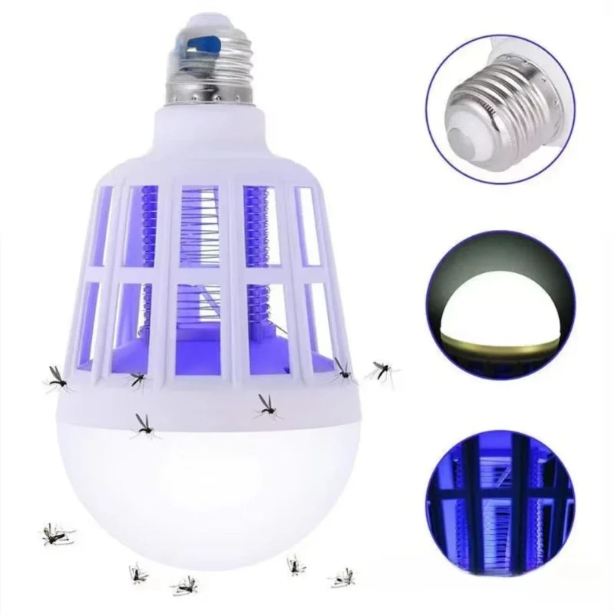 LED sijalica protiv komaraca sa standardnim E27 navojem za kućnu upotrebu.