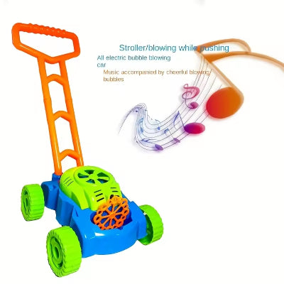  Igracka kosilica na balone u akciji, prikazuje automatsko pustanje balona, idealna za zabavu i razvoj koordinacije kod dece.