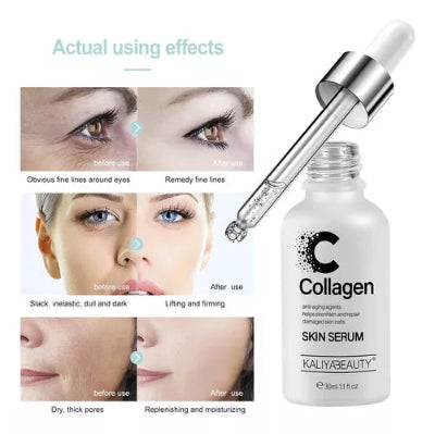 Efekti koriscenja seruma sa kolagenom, smanjenje podocnjaka, posvetljivanje i zatezanje koze lica.