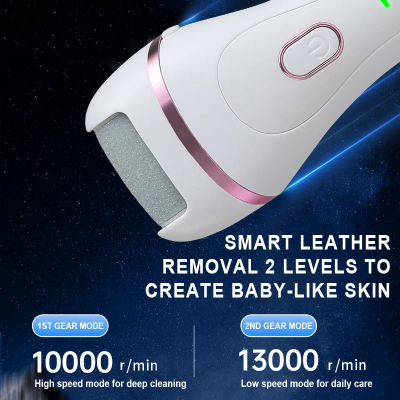 Elektricna turpija za pete pametno uklanjanje koze dve brzine 10000rpm za dubinsko ciscenje 13000rpm za svakodnevnu negu