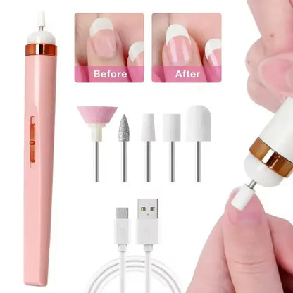 Elektricna turpija za nokte sa USB kablom i prikazom pre i posle
